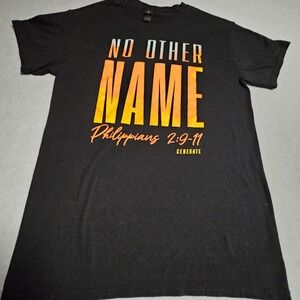 Gildan T-Shirt Unisex S Black No Other Name Philippians 2:9-11 Generate Graphic
